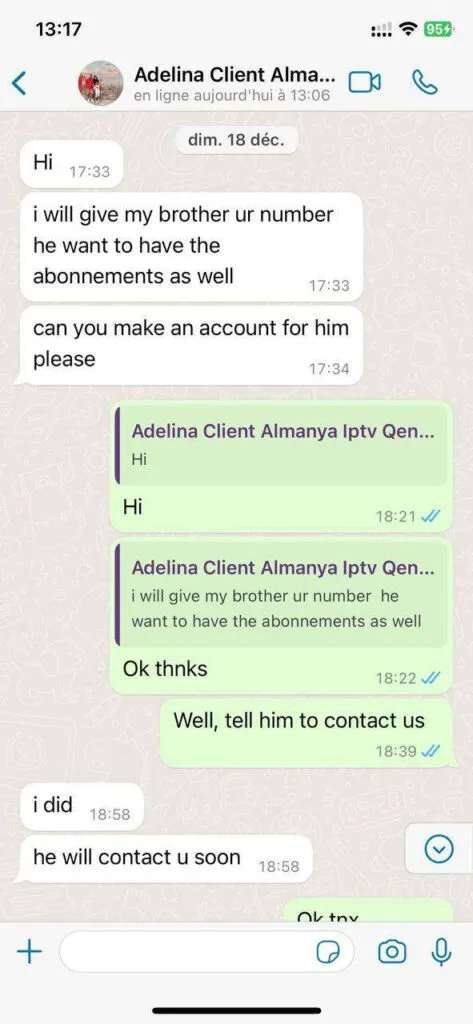 WhatsApp customer feedback screenshot 5
